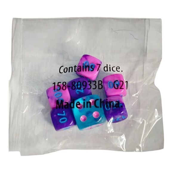 Pokemon TCG Fusion Strike Die Set of 7 Dice From Elite Trainer Box - Picture 2 of 2